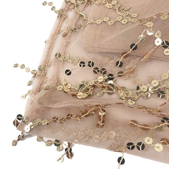 ‘ESTRELLA’ Deep-V Neck Sparkle Romper - Picture 8 of 8